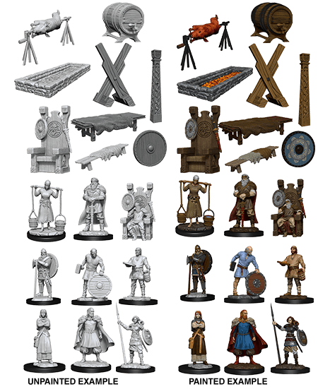 WizKids Deep Cuts Unpainted Miniatures: W13 Vikings