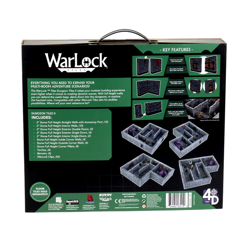WarLock Tiles: Dungeon Tiles II - Full Height - Expansion