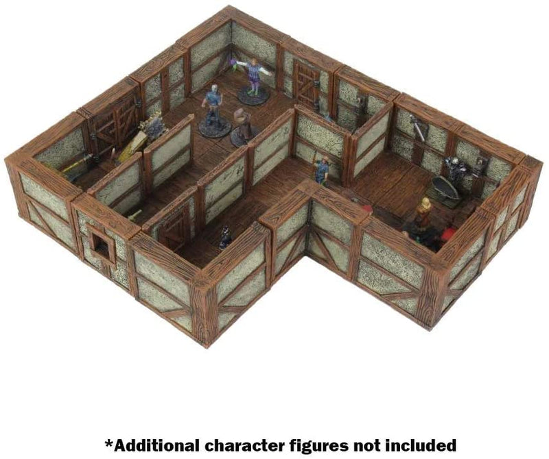 WarLock Tiles: Town & Village II - Full Height Plaster Walls - Expansion