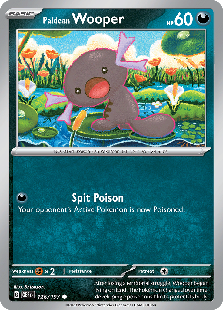 Paldean Wooper (126/197) [Scarlet & Violet: Obsidian Flames]