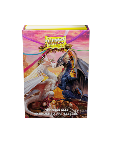 Dragon Shield: Japanese Size 60ct Brushed Art Sleeves - Valentine Dragons (2023)
