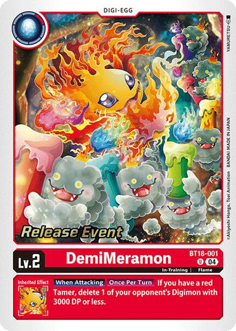 DemiMeramon [BT18-001] [Release Special Booster Ver.2.0 Promos]