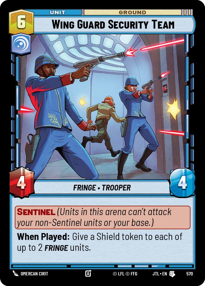 Wing Guard Security Team (Foil) (570) [Jump to Lightspeed]