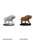 WizKids Deep Cuts Unpainted Miniatures: W14 Saber-Tooth Tiger