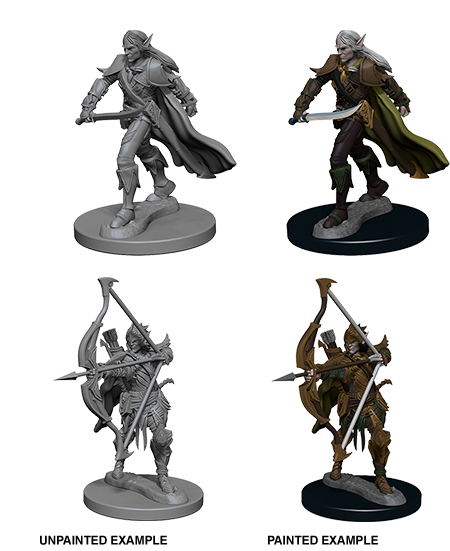 Pathfinder Deep Cuts Unpainted Miniatures: W01 Elf Male Fighter