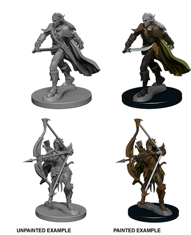 Pathfinder Deep Cuts Unpainted Miniatures: W01 Elf Male Fighter