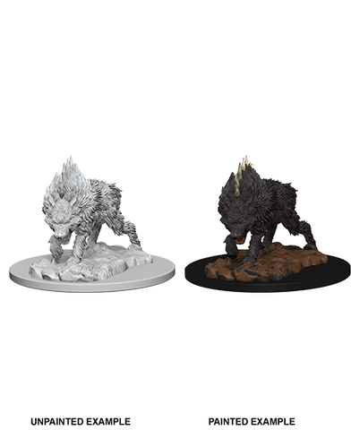 Pathfinder Deep Cuts Unpainted Miniatures: W04 Dire Wolf