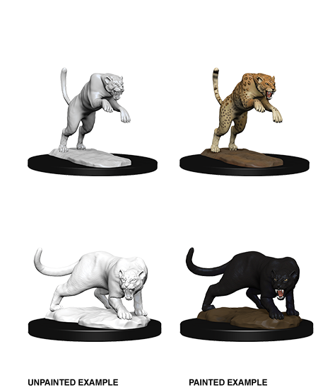 D&D Nolzur's Marvelous Unpainted Miniatures: W06 Panther & Leopard