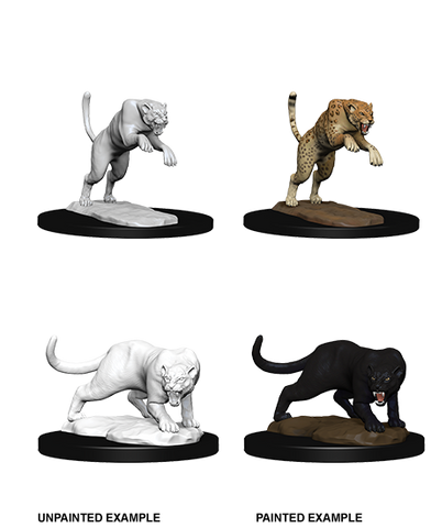 D&D Nolzur's Marvelous Unpainted Miniatures: W06 Panther & Leopard
