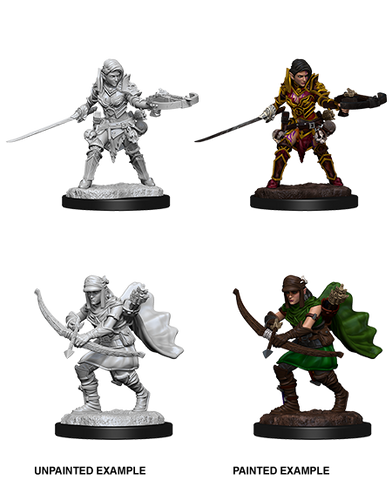Pathfinder Deep Cuts Unpainted Miniatures: W07 Half-Elf Female Ranger