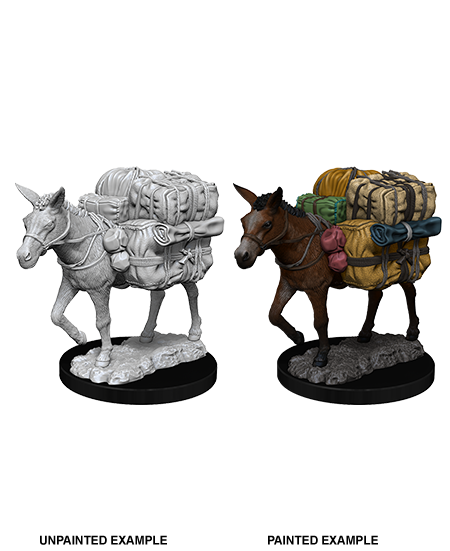 WizKids Deep Cuts Unpainted Miniatures: W07 Pack Mule