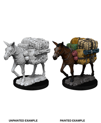 WizKids Deep Cuts Unpainted Miniatures: W07 Pack Mule