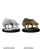 WizKids Deep Cuts Unpainted Miniatures: W07 Timber Wolves