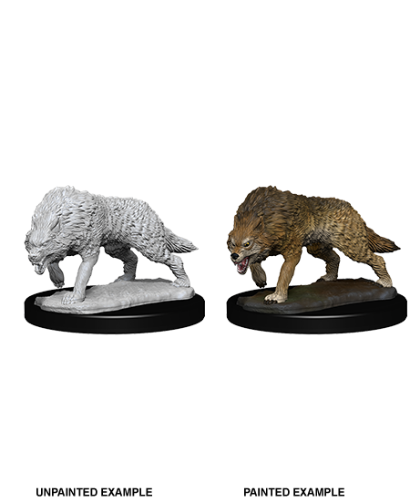 WizKids Deep Cuts Unpainted Miniatures: W07 Timber Wolves