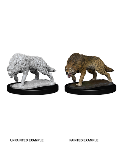 WizKids Deep Cuts Unpainted Miniatures: W07 Timber Wolves