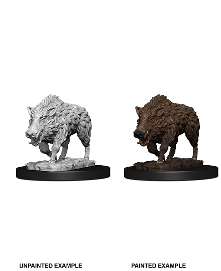 WizKids Deep Cuts Unpainted Miniatures: W07 Wild Boar