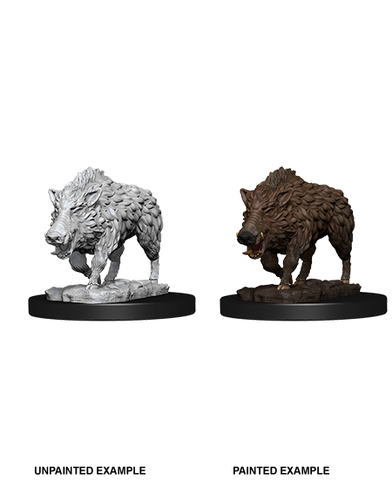 WizKids Deep Cuts Unpainted Miniatures: W07 Wild Boar