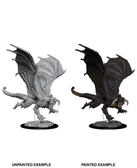 D&D Nolzur's Marvelous Unpainted Miniatures: W08 Young Black Dragon