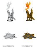 D&D Nolzur's Marvelous Unpainted Miniatures: W11 Gold Dragon Wyrmling & Half Eaten Treasure Pile