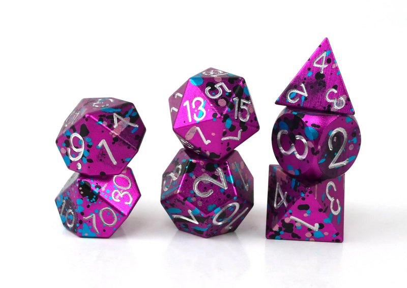 Neo-Tokyo Aluminum set of 7 dice