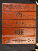 Leatherette Dice Case: Mandala (Black)