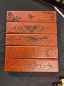 Leatherette Dice Case: Celestial Hands (Black)