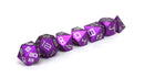 Purple Aluminum set of 7 dice