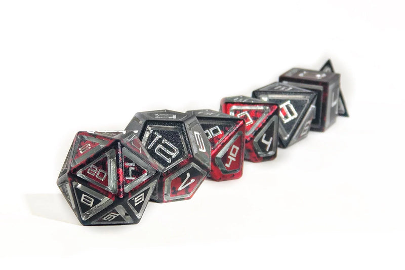 Siith Caged Aluminum (Eldritch) set of 7 dice