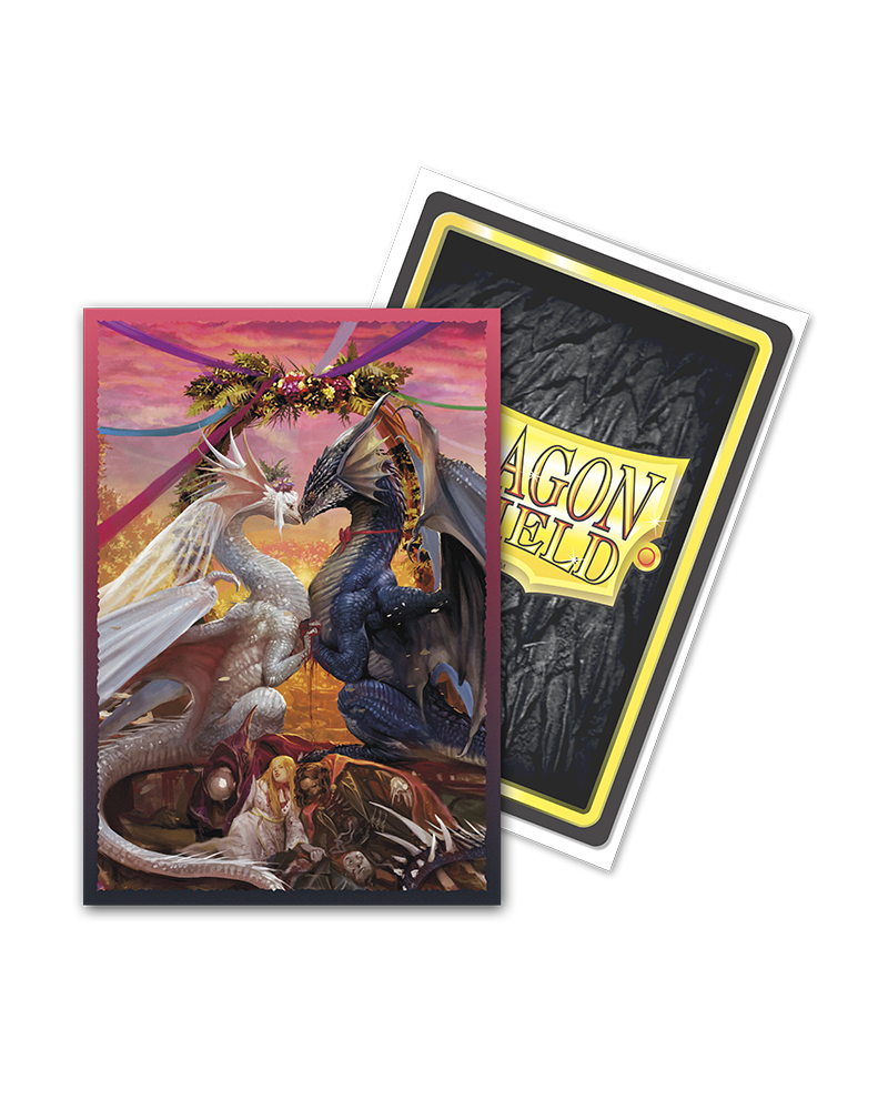 Dragon Shield: Japanese Size 60ct Brushed Art Sleeves - Valentine Dragons (2023)
