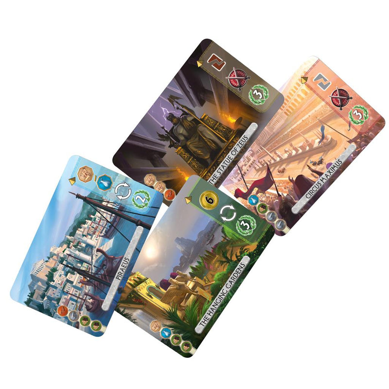 Example of location cards for 7 Wonders Duel