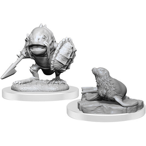 D&D Nolzur's Marvelous Unpainted Miniatures: W20 Locathah & Seal