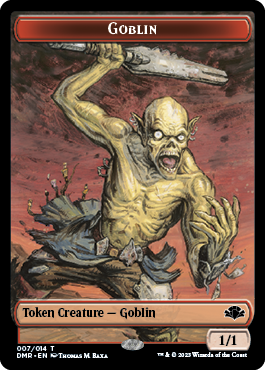 Goblin // Marit Lage Double-Sided Token [Dominaria Remastered Tokens]