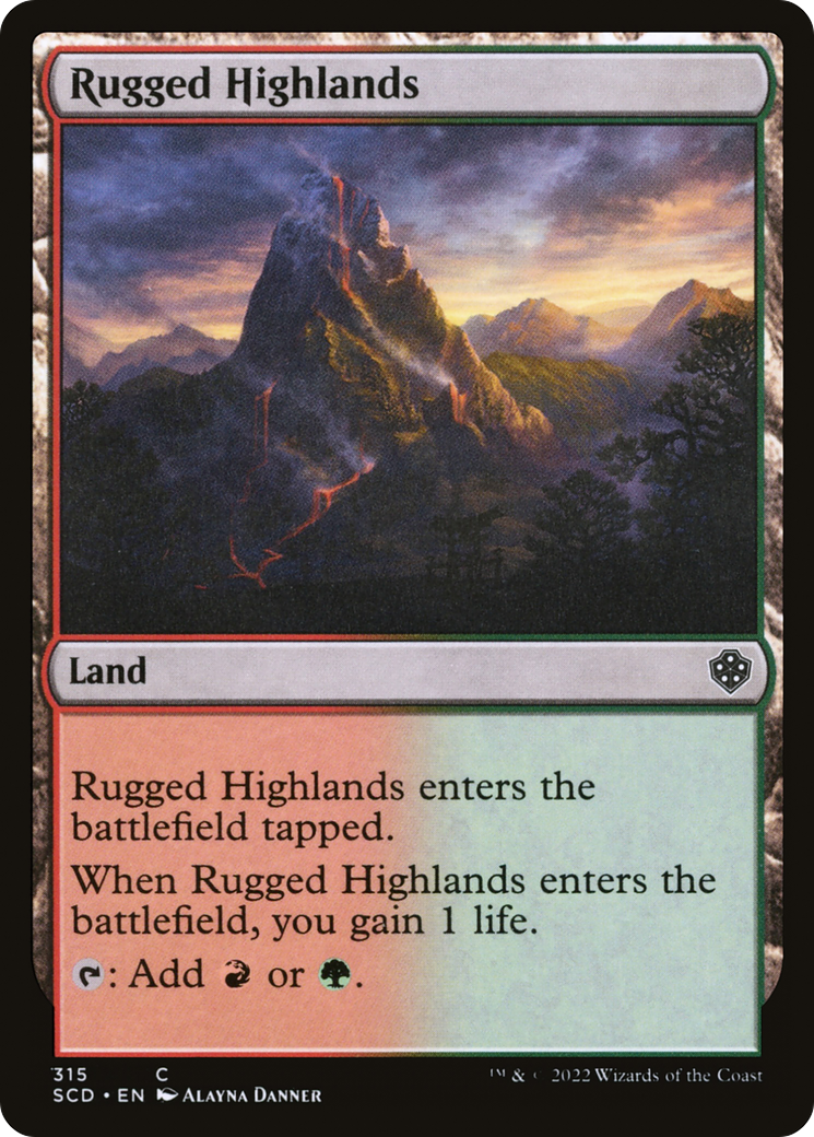Rugged Highlands [Starter Commander Decks]