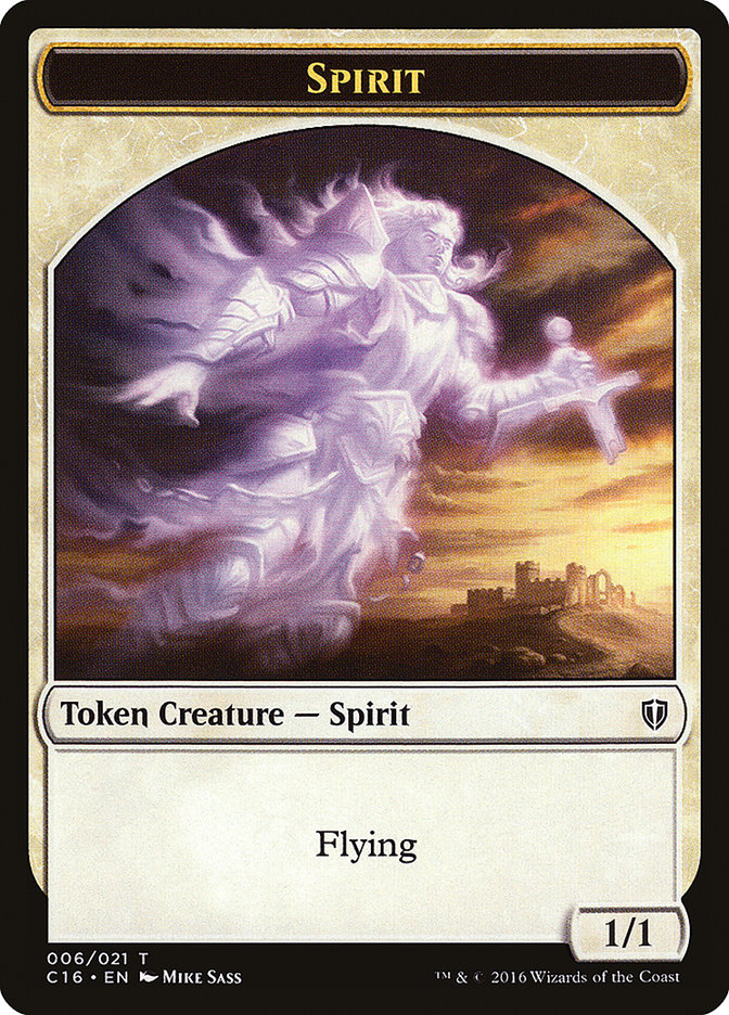 Saproling (016) // Spirit (006) Double-Sided Token [Commander 2016 Tokens]