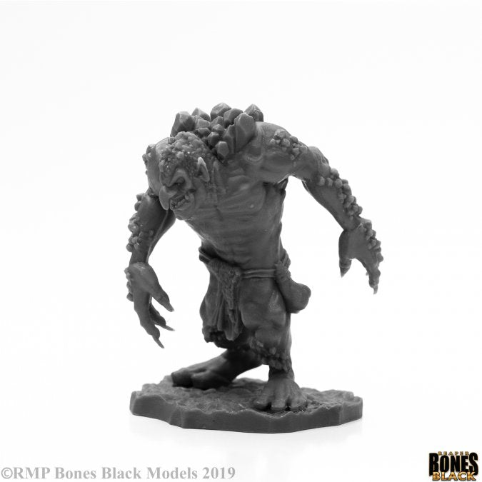 Reaper Bones Black: Rock Troll Miniature