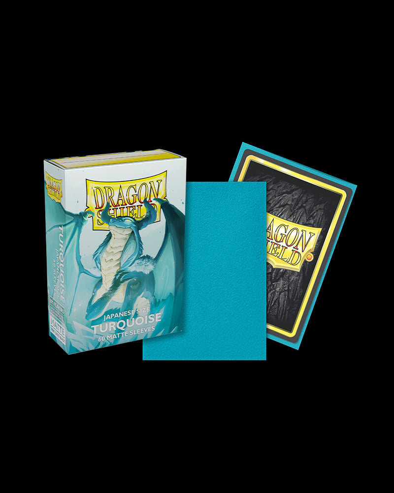 Dragon Shield: Japanese Size 60ct Sleeves - Turquoise (Matte)