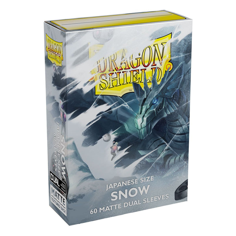 Dragon Shield: Japanese Size 60ct Sleeves - Snow (Dual Matte)