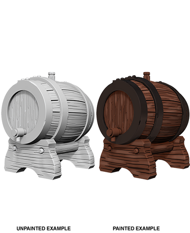 WizKids Deep Cuts Unpainted Miniatures: W02 Keg Barrels