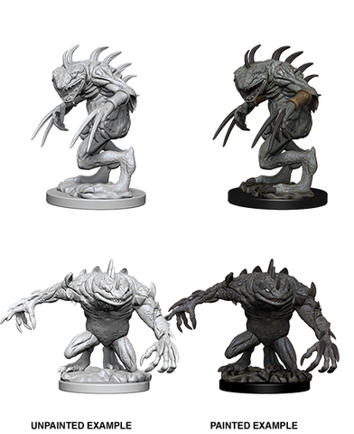 D&D Nolzur's Marvelous Unpainted Miniatures: W5 Gray Slaad & Death Slaad