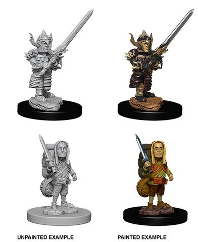 D&D Nolzur's Marvelous Unpainted Miniatures: W6 Male Halfling Fighter