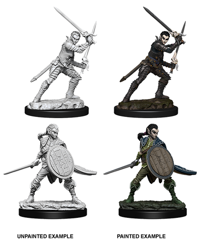 Pathfinder Deep Cuts Unpainted Miniatures: W06 Female Elf Fighter