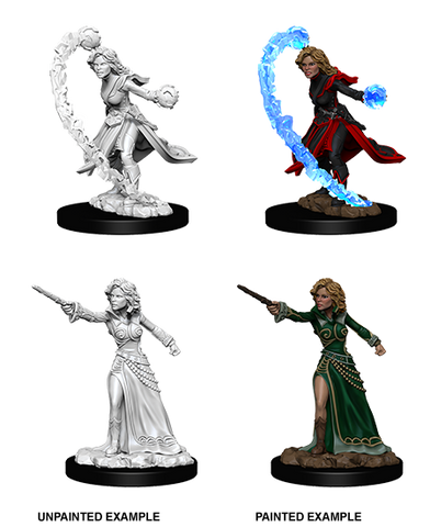Pathfinder Deep Cuts Unpainted Miniatures: W06 Female Human Wizard