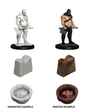 WizKids Deep Cut Unpainted Miniatures: W06 Executioner & Chopping Block