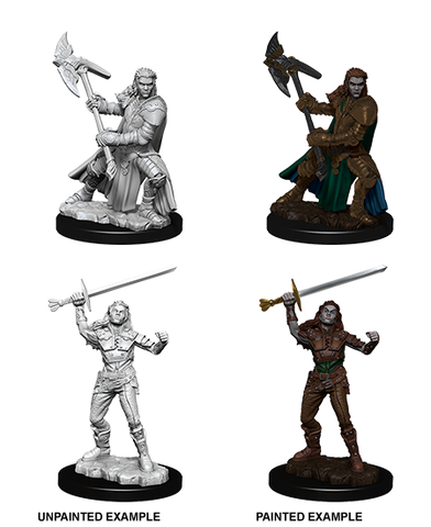 D&D Nolzur's Marvelous Unpainted Miniatures: W07 Half-Orc Female Fighter