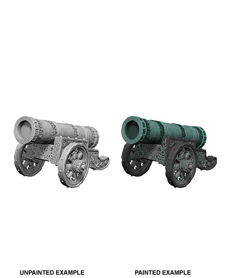 WizKids Deep Cut Unpainted Miniatures: W12.5 Large Cannon