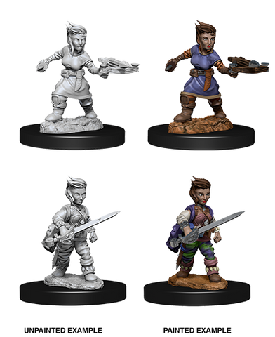 Pathfinder Deep Cuts Unpainted Miniatures: W08 Halfling Female Rogue