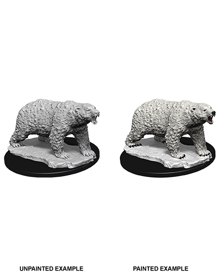 WizKids Deep Cuts Unpainted Miniatures: W09 Polar Bear