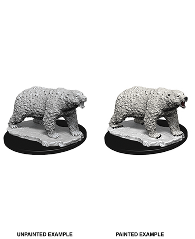 WizKids Deep Cuts Unpainted Miniatures: W09 Polar Bear