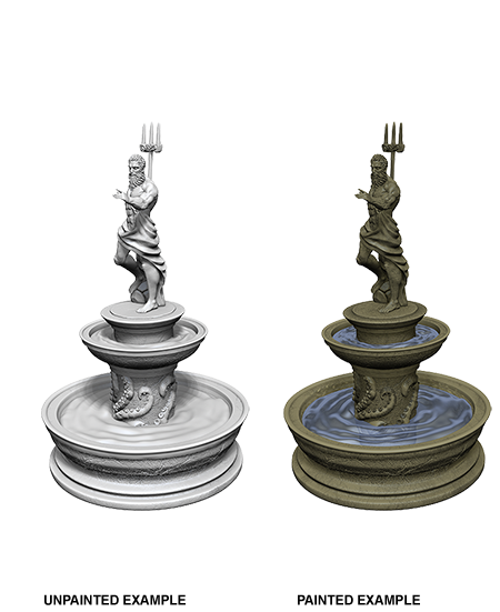 WizKids Deep Cut Unpainted Miniatures: W10 Fountain