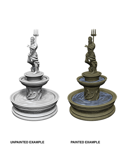 WizKids Deep Cut Unpainted Miniatures: W10 Fountain